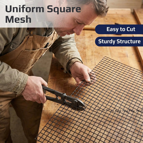Black PVC Coated Welded Wire Mesh Garden Fence & Outdoor Projects