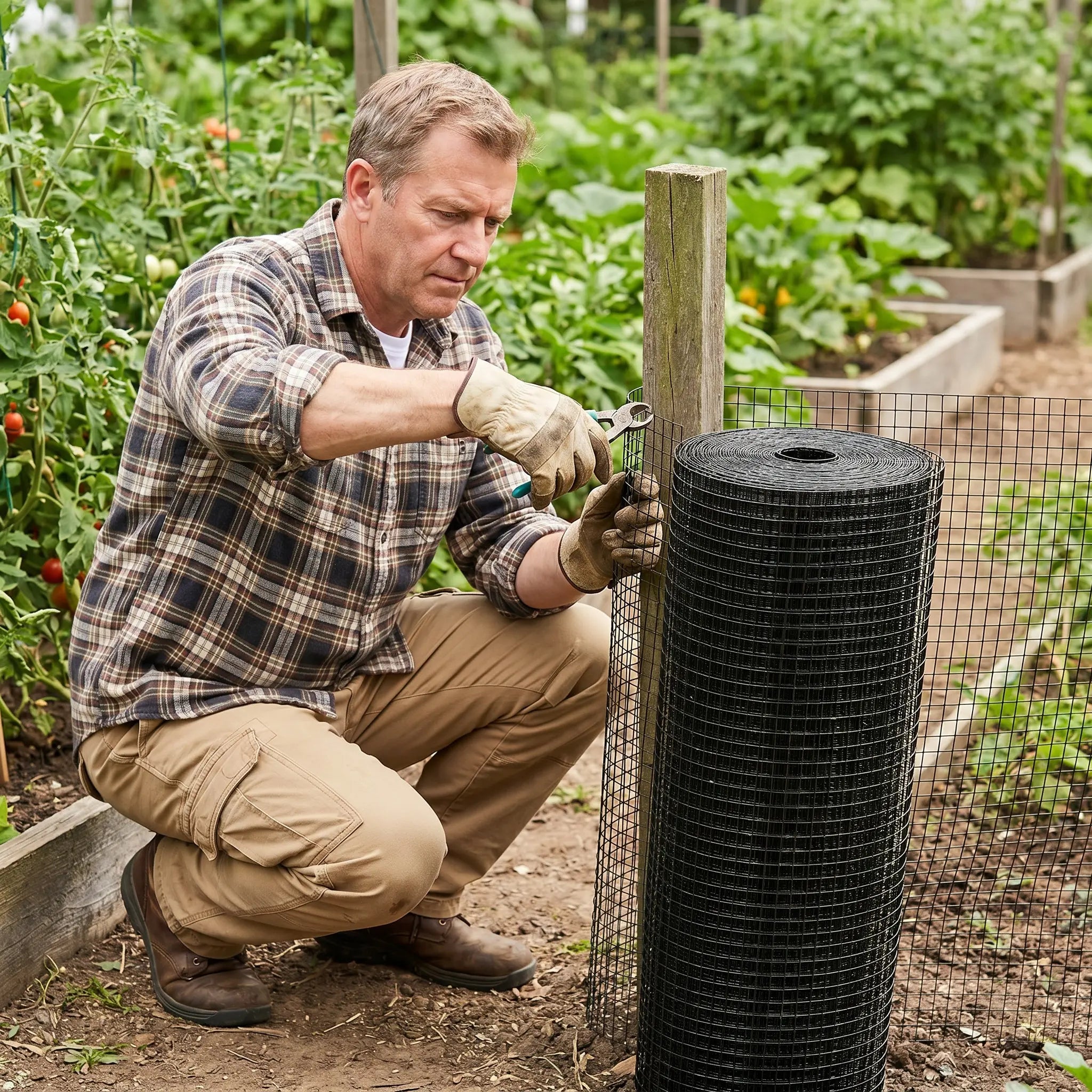 Black Welded Wire Mesh Roll