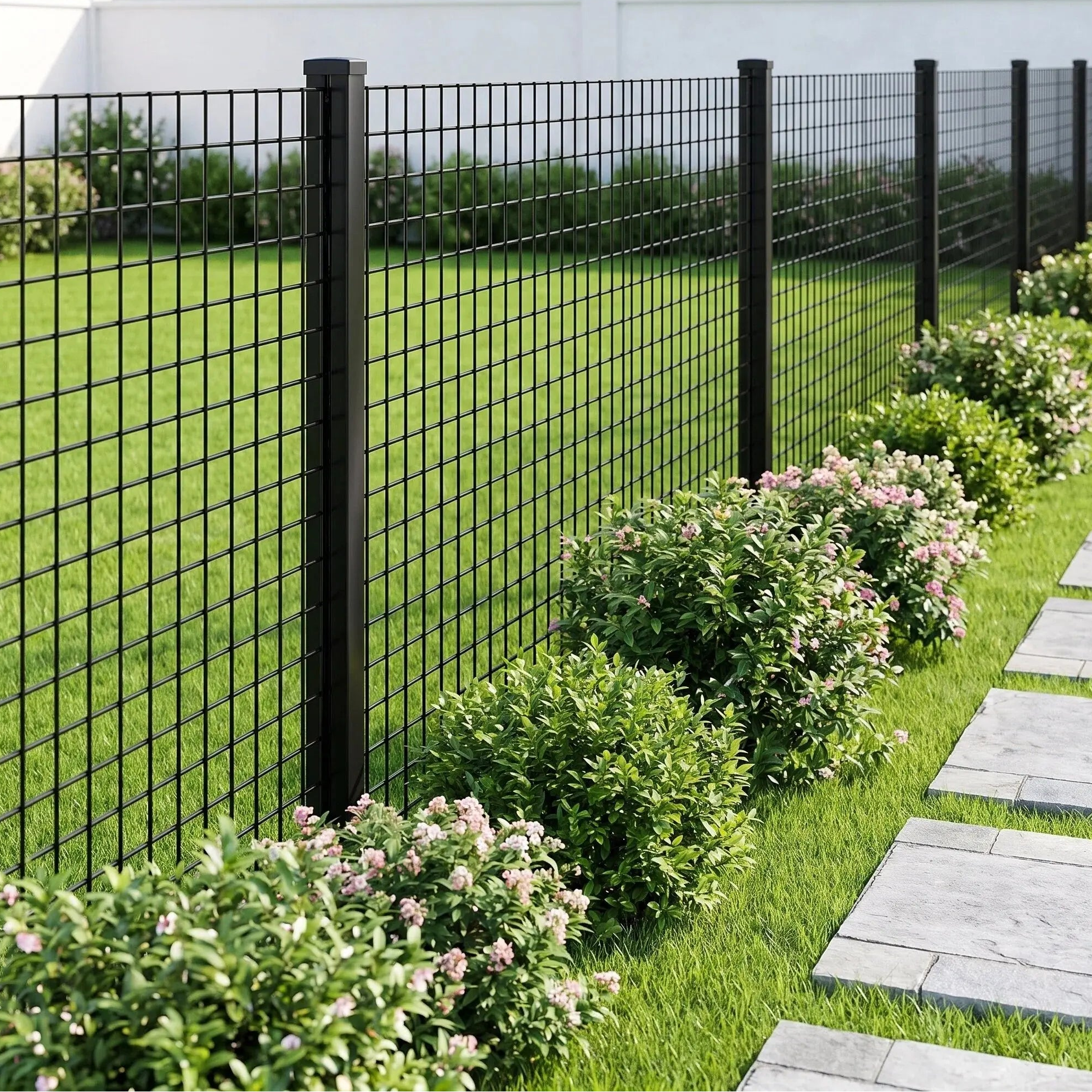 Black Welded Wire Mesh Roll for Garden & Backyard Projects